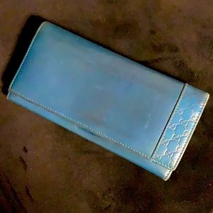 Blue (Turquoise) Gucci wallet